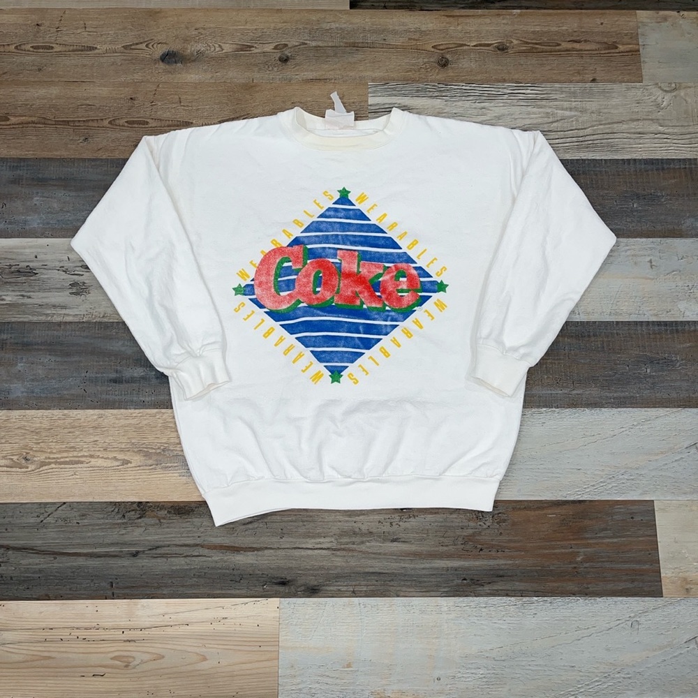 Vintage 80s coke classics crewneck sweatshirt